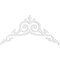 Ekena Millwork Pitch Baile Architectural Grade PVC Gable Pediment, 36"W x 18"H x 1"P (12/12) GPP036X018X100BAI - alternate 5